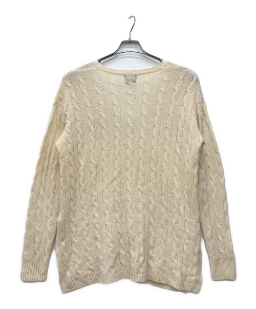 POLO RALPH LAUREN（ポロ・ラルフローレン）POLO RALPH LAUREN (ポロ・ラルフローレン) 薄手ニット ホワイト サイズ:Mの古着・服飾アイテム