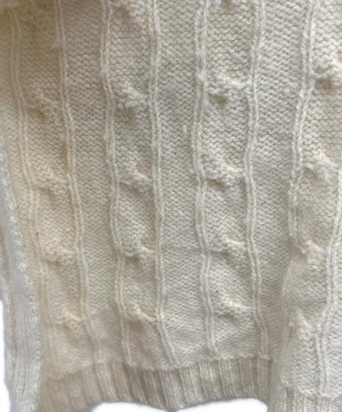 POLO RALPH LAUREN（ポロ・ラルフローレン）POLO RALPH LAUREN (ポロ・ラルフローレン) 薄手ニット ホワイト サイズ:Mの古着・服飾アイテム