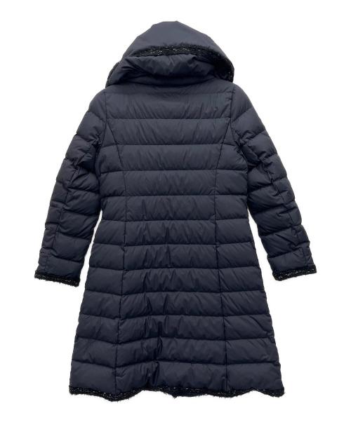 TO BE CHIC（トゥービーシック）TO BE CHIC (トゥービーシック) マイクロツイルピーチロングダウン ネイビー サイズ:40の古着・服飾アイテム