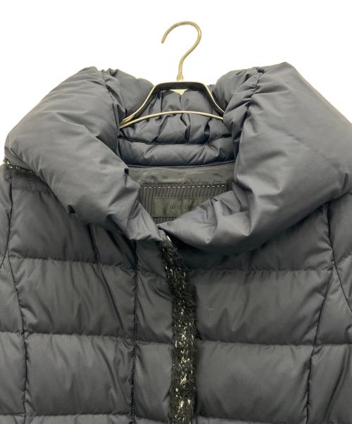 TO BE CHIC（トゥービーシック）TO BE CHIC (トゥービーシック) マイクロツイルピーチロングダウン ネイビー サイズ:40の古着・服飾アイテム