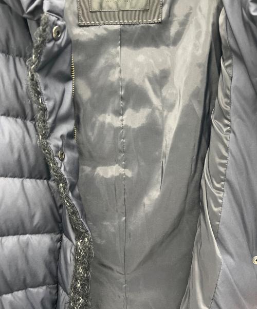 TO BE CHIC（トゥービーシック）TO BE CHIC (トゥービーシック) マイクロツイルピーチロングダウン ネイビー サイズ:40の古着・服飾アイテム