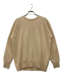 FRAMeWORK（フレームワーク）の古着「バックボタンカシミヤニット」｜ベージュ