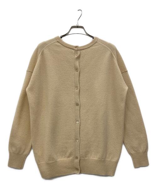 FRAMeWORK（フレームワーク）FRAMeWORK (フレームワーク) バックボタンカシミヤニット ベージュ サイズ:Fの古着・服飾アイテム