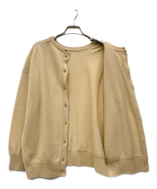 FRAMeWORK（フレームワーク）FRAMeWORK (フレームワーク) バックボタンカシミヤニット ベージュ サイズ:Fの古着・服飾アイテム