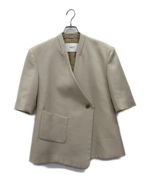 IIROT（イロット）IIROT (イロット) ミドルスリーブウールジャケット ベージュ サイズ:38の古着・服飾アイテム