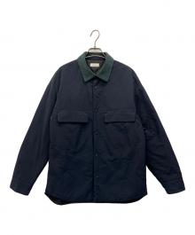 eN ROUTE（アンルート）の古着「コーデュロイカラーナイロンキルティングブルゾン」｜ネイビー