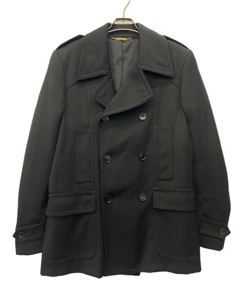 DOLCE & GABBANA（ドルチェ＆ガッバーナ）DOLCE & GABBANA (ドルチェ＆ガッバーナ) Pコート ブラック サイズ:48の古着・服飾アイテム