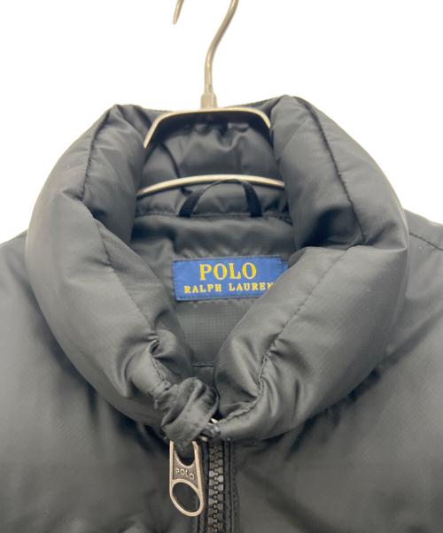POLO RALPH LAUREN（ポロ・ラルフローレン）POLO RALPH LAUREN (ポロ・ラルフローレン) ダウンベスト ブラック サイズ:Mの古着・服飾アイテム