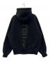 SUPREME (シュプリーム) satin applique hooded sweatshirt ブラック サイズ:S：25000円