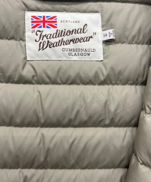 Traditional Weatherwear（トラディショナルウェザーウェア）Traditional Weatherwear (トラディショナルウェザーウェア) ARKLEY LONG DOWN グレー サイズ:34の古着・服飾アイテム