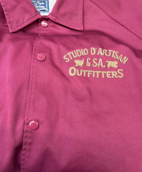 STUDIO D'ARTISAN（ステュディオダルチザン）STUDIO D'ARTISAN (ステュディオダルチザン) コーチジャケット レッド サイズ:42の古着・服飾アイテム