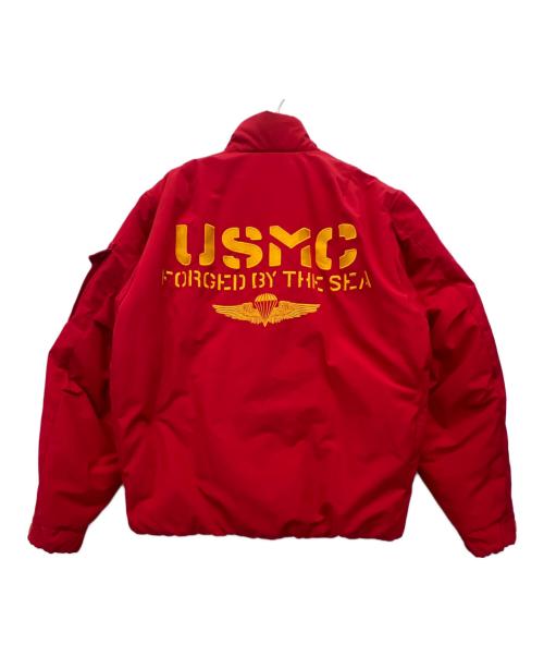 AVIREX（アヴィレックス）AVIREX (アヴィレックス) ユーティリティー パディングジャケット レッド サイズ:Lの古着・服飾アイテム