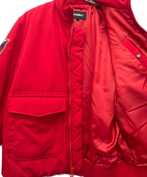 AVIREX（アヴィレックス）AVIREX (アヴィレックス) ユーティリティー パディングジャケット レッド サイズ:Lの古着・服飾アイテム