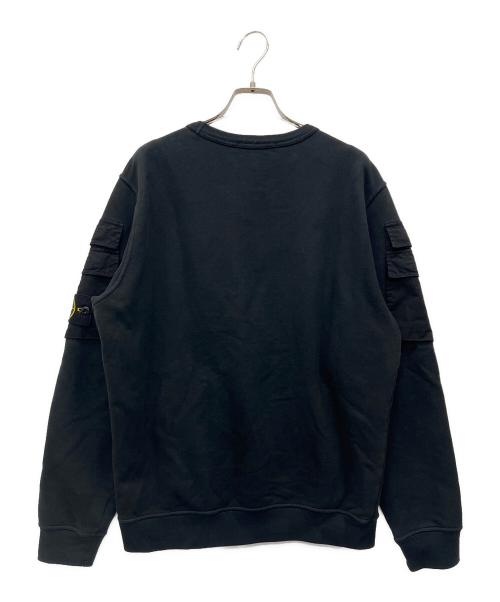 STONE ISLAND（ストーンアイランド）STONE ISLAND (ストーンアイランド) スウェット ブラック サイズ:Mの古着・服飾アイテム