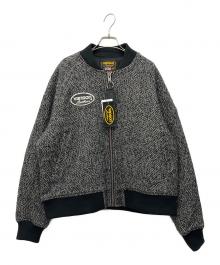 VANSON（バンソン）の古着「TWEED TEAM ジャケット」｜ブラック