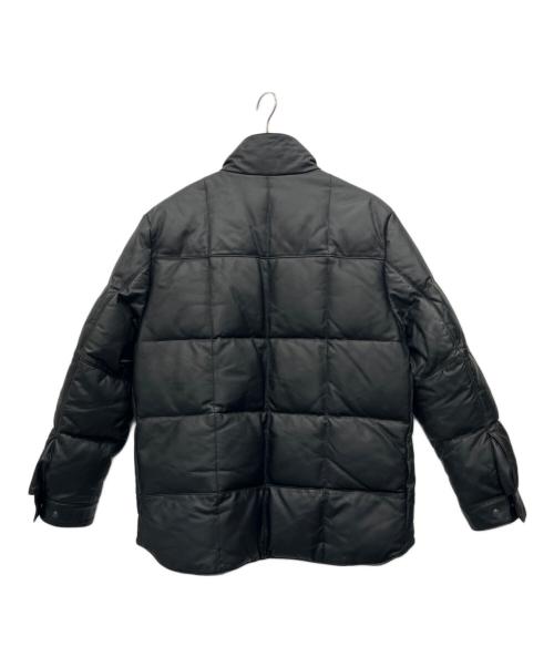 COMME CA DU MODE MEN（コムサデモードメン）COMME CA DU MODE MEN (コムサデモードメン) レザーダウンジャケット ブラック サイズ:2の古着・服飾アイテム