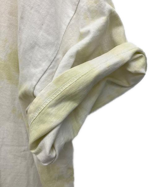 stussy（ステューシー）stussy (ステューシー) Tシャツ ホワイト×イエロー サイズ:Lの古着・服飾アイテム
