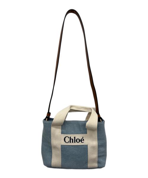 Chloe（クロエ）Chloe (クロエ) ハンドバッグ ブルーの古着・服飾アイテム