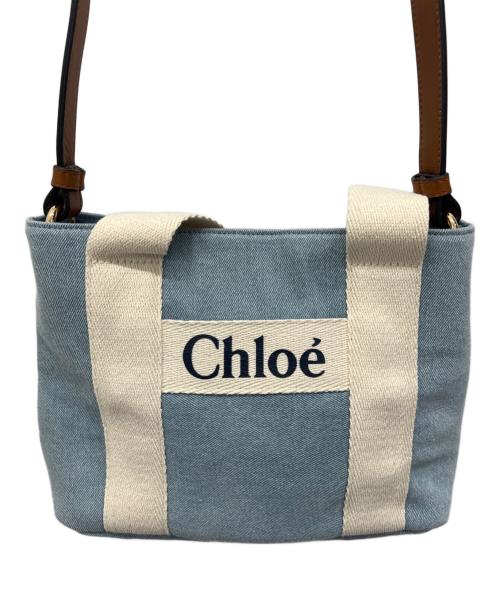 Chloe（クロエ）Chloe (クロエ) ハンドバッグ ブルーの古着・服飾アイテム