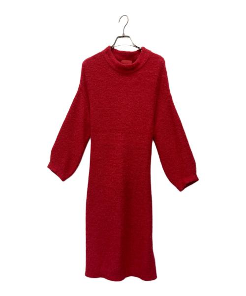 Sybilla（シビラ）Sybilla (シビラ) ニットワンピース レッド サイズ:Mの古着・服飾アイテム