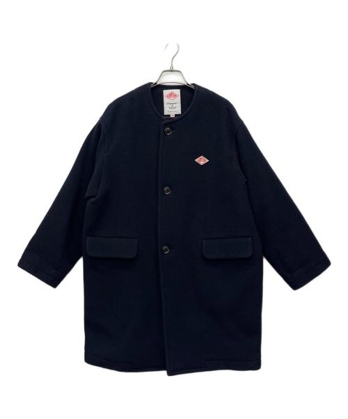 DANTON（ダントン）DANTON (ダントン) カラーレスウールコート ネイビー サイズ:36の古着・服飾アイテム
