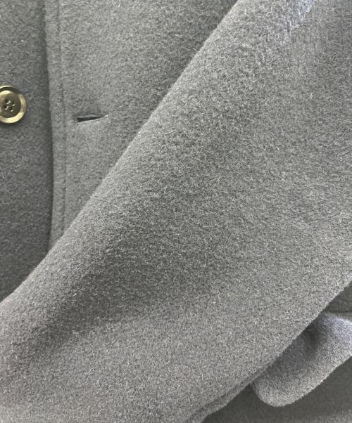 DANTON（ダントン）DANTON (ダントン) カラーレスウールコート ネイビー サイズ:36の古着・服飾アイテム