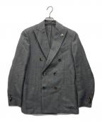 LARDINIラルディーニ）の古着「ダブルテーラードジャケット」｜グレー