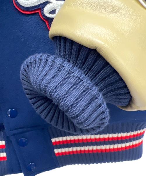 whitesville（ホワイツビル）whitesville (ホワイツビル) スタジャン ネイビー×ベージュ サイズ:42の古着・服飾アイテム