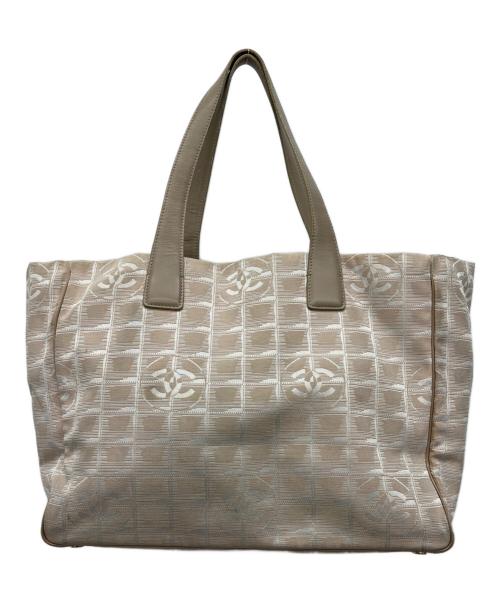 CHANEL（シャネル）CHANEL (シャネル) ニュートラベルライントートバッグ ベージュの古着・服飾アイテム