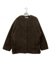JOURNAL STANDARD relume（ジャーナルスタンダード レリューム）の古着「ボアカラーレスジャケット」｜ブラウン