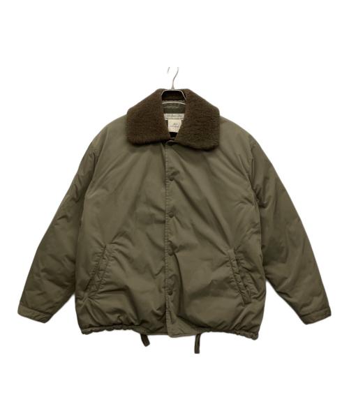REMI RELIEF（レミレリーフ）REMI RELIEF (レミレリーフ) ボア襟ダウンジャケット オリーブ サイズ:Sの古着・服飾アイテム