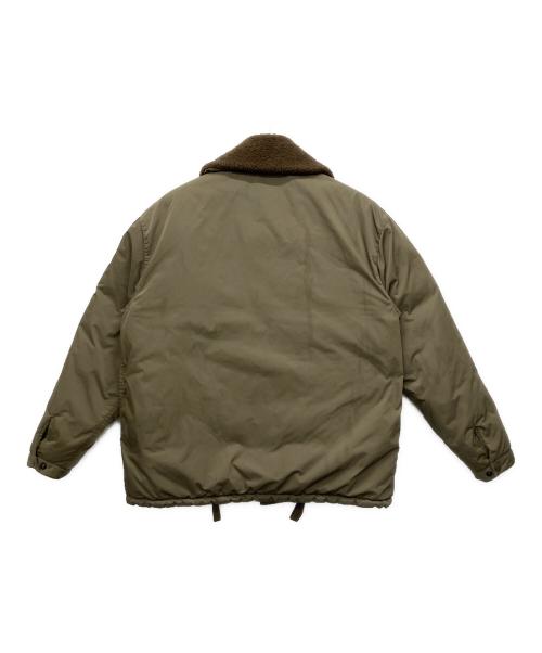 REMI RELIEF（レミレリーフ）REMI RELIEF (レミレリーフ) ボア襟ダウンジャケット オリーブ サイズ:Sの古着・服飾アイテム