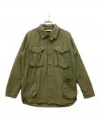 nonnativeノンネイティブ）の古着「HUNTER SHIRT JACKET COTTON RIPSTOP」｜グリーン