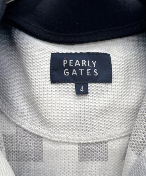 PEARLY GATES（パーリーゲイツ）PEARLY GATES (パーリーゲイツ) ポロシャツ ブラック サイズ:4の古着・服飾アイテム