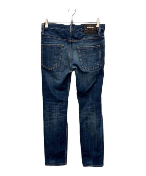 DSQUARED2（ディースクエアード）DSQUARED2 (ディースクエアード) ダメージ加工デニムパンツ インディゴ サイズ:44の古着・服飾アイテム