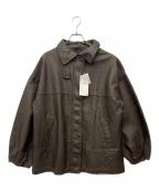 mysticミスティック）の古着「フェイクレザージャケット」｜ブラウン