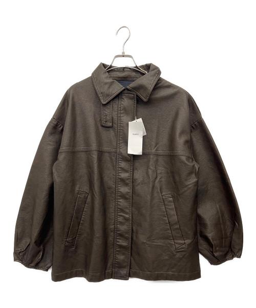 mystic（ミスティック）mystic (ミスティック) フェイクレザージャケット ブラウン サイズ:2 未使用品の古着・服飾アイテム