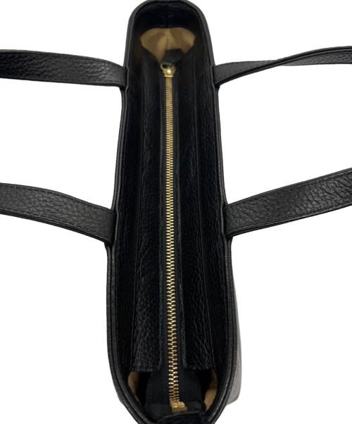 Hush Tug（ハッシュタグ）Hush Tug (ハッシュタグ) レザートートバッグ ブラックの古着・服飾アイテム