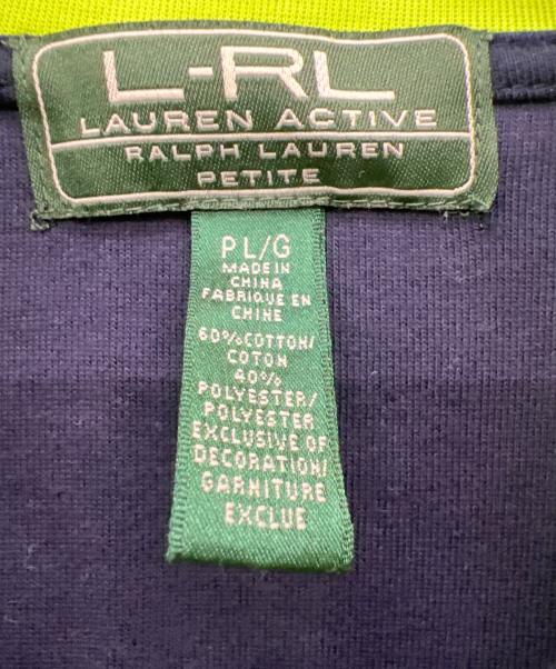 LAUREN RALPH LAUREN（ローレンラルフローレン）LAUREN RALPH LAUREN (ローレンラルフローレン) トラックジャケット ブラック×グリーン サイズ:Lの古着・服飾アイテム