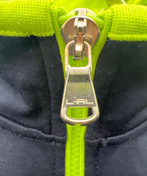 LAUREN RALPH LAUREN（ローレンラルフローレン）LAUREN RALPH LAUREN (ローレンラルフローレン) トラックジャケット ブラック×グリーン サイズ:Lの古着・服飾アイテム