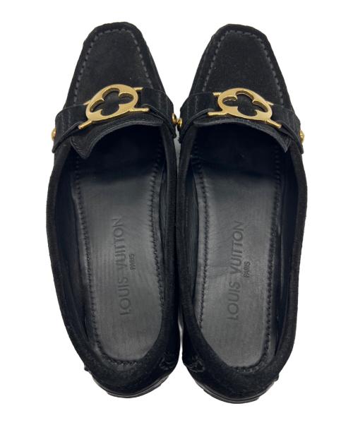 LOUIS VUITTON（ルイ ヴィトン）LOUIS VUITTON (ルイ ヴィトン) ドライビングシューズ ブラック サイズ:36 1/2の古着・服飾アイテム