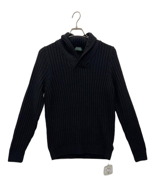 Zanone（ザノーネ）Zanone (ザノーネ) ショールカラープルオーバーニット ブラック サイズ:46の古着・服飾アイテム