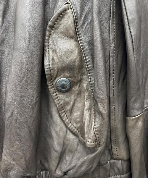 SANTACROCE（サンタクローチェ）SANTACROCE (サンタクローチェ) レザージャケット ブラウン サイズ:Sの古着・服飾アイテム