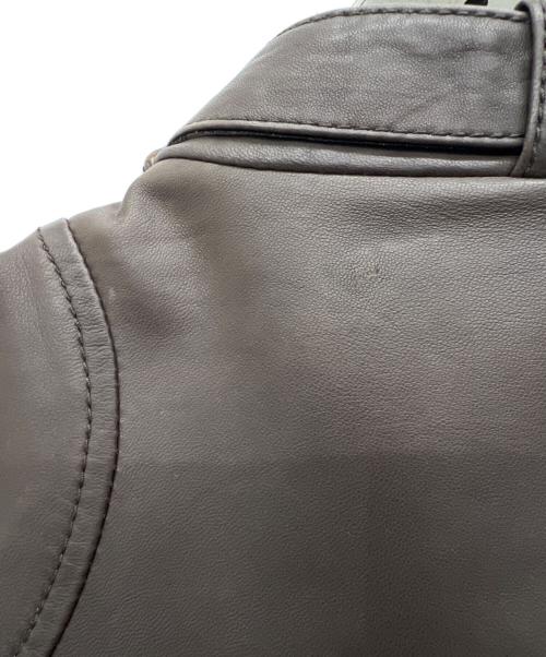 SANTACROCE（サンタクローチェ）SANTACROCE (サンタクローチェ) レザージャケット ブラウン サイズ:Sの古着・服飾アイテム