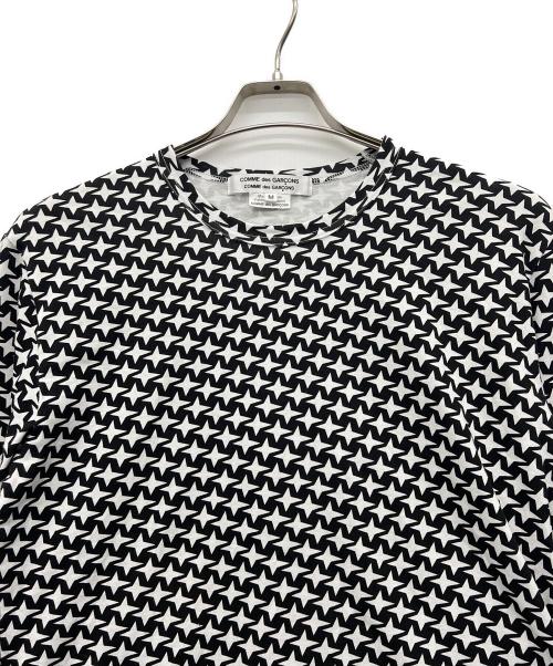 COMME des GARCONS COMME des GARCONS（コムデギャルソン コムデギャルソン）COMME des GARCONS COMME des GARCONS (コムデギャルソン コムデギャルソン) 長袖Tシャツ ブラック×ホワイト サイズ:Mの古着・服飾アイテム