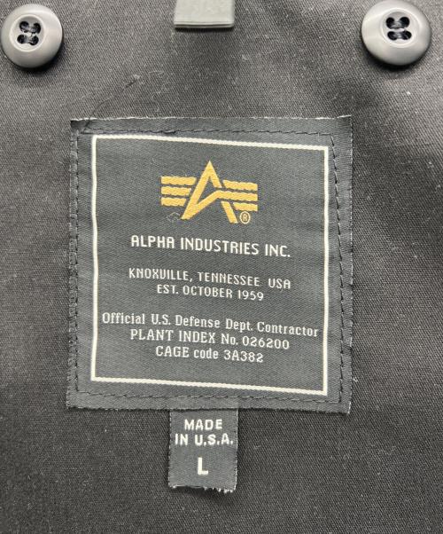 ALPHA（アルファ）ALPHA (アルファ) ミリタリージャケット ブラック サイズ:Lの古着・服飾アイテム