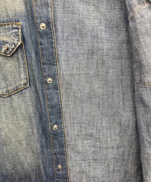 DOLCE & GABBANA（ドルチェ＆ガッバーナ）DOLCE & GABBANA (ドルチェ＆ガッバーナ) デニムシャツ インディゴ サイズ:41の古着・服飾アイテム