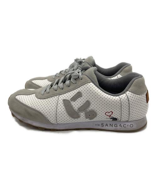 Sangacio（サンガッチョ）Sangacio (サンガッチョ) バンクシー にゅーずMOM　	バンクシー グレー×ホワイト サイズ:30の古着・服飾アイテム