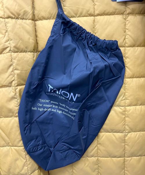 TAION（タイオン）TAION (タイオン) ダウンシャツ ブラック サイズ:XLの古着・服飾アイテム
