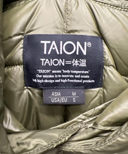 TAION（タイオン）TAION (タイオン) ダウンパーカー オリーブ サイズ:Mの古着・服飾アイテム